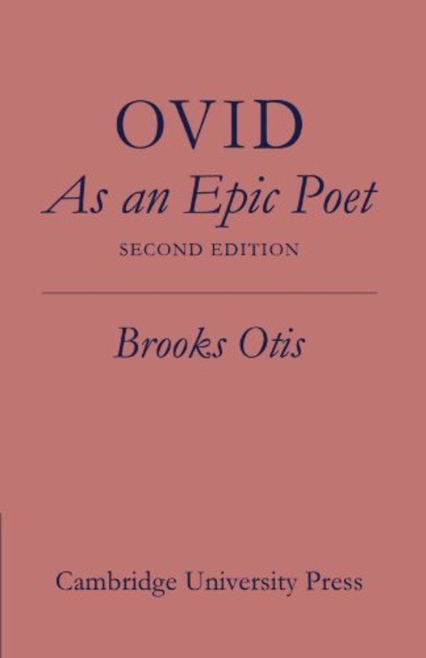 Ovid As An Epic Poet