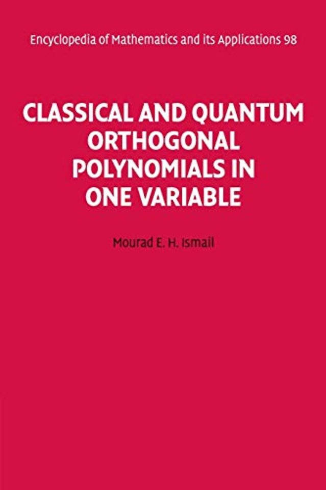 Classical and Quantum Orthogonal Polynomials in One Variable