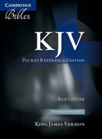 KJV Pocket Reference Bible, Grey Imitation Leather, Red-letter Text, KJ242:XR Dark Grey Imitation Leather