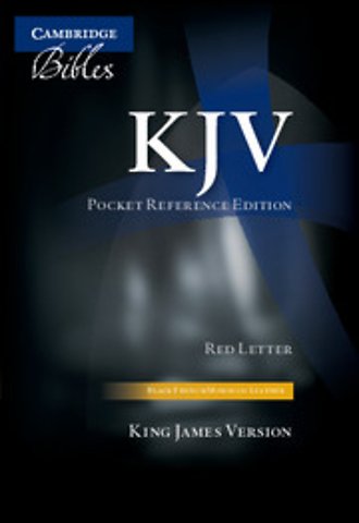 KJV Pocket Reference Bible, Black French Morocco Leather with Zip Fastener, Red-letter Text, KJ243:XRZ Black French Morocco Leather, with Zip Fastener