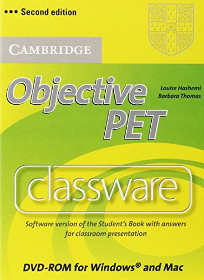 Objective PET Classware DVD-ROM with answers