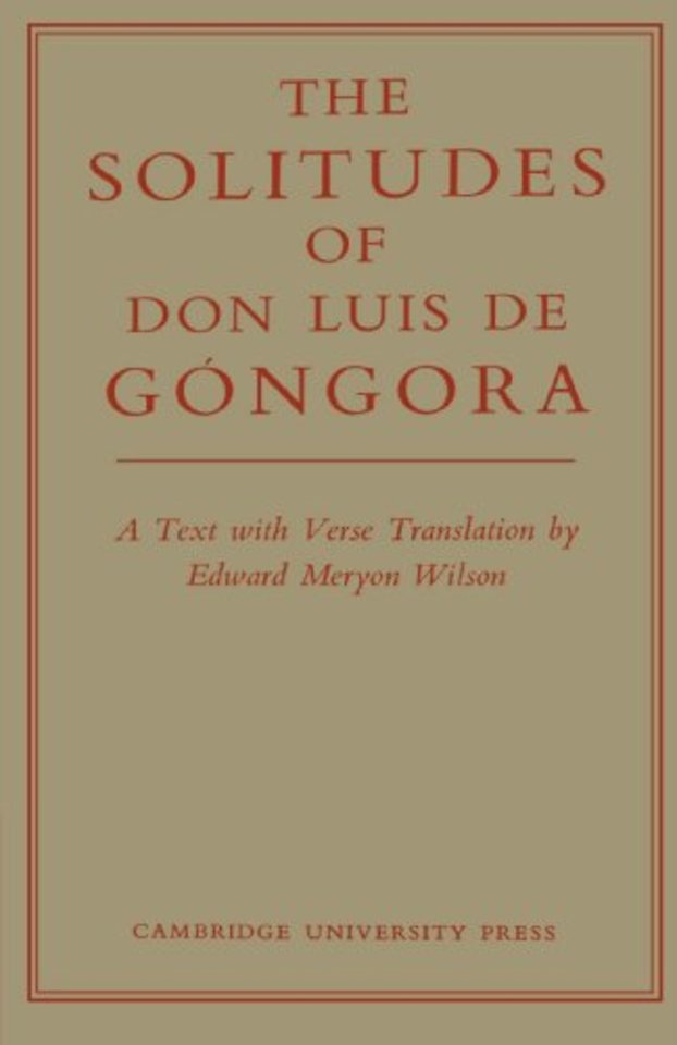 The Solitudes of Don Luis De Góngora