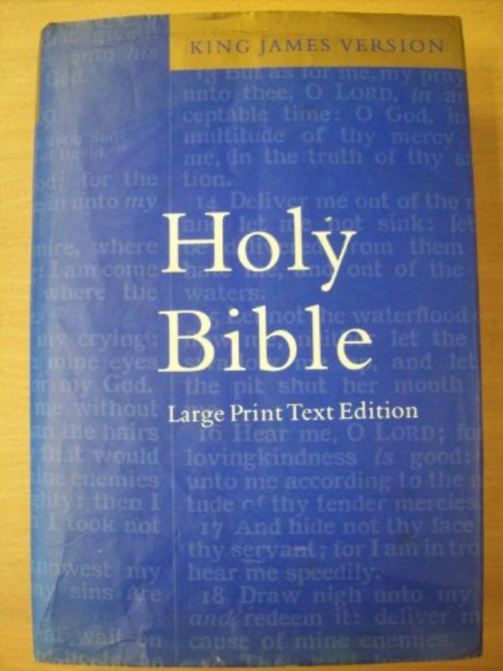 KJV Large Print Text Bible, KJ650:T