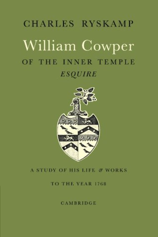 William Cowper of the Inner Temple, Esq.