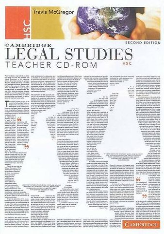 Cambridge HSC Legal Studies Second Edition Teacher CD-Rom