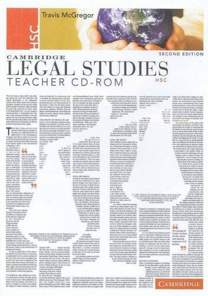 Cambridge HSC Legal Studies Second Edition Teacher CD-Rom