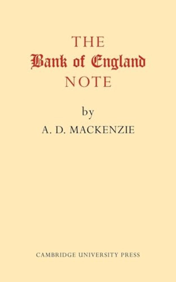 The Bank of England Note