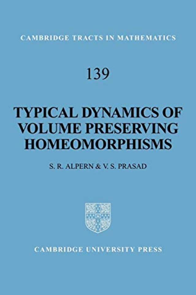 Typical Dynamics of Volume Preserving Homeomorphisms