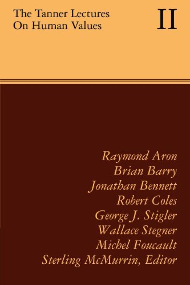 The Tanner Lectures on Human Values