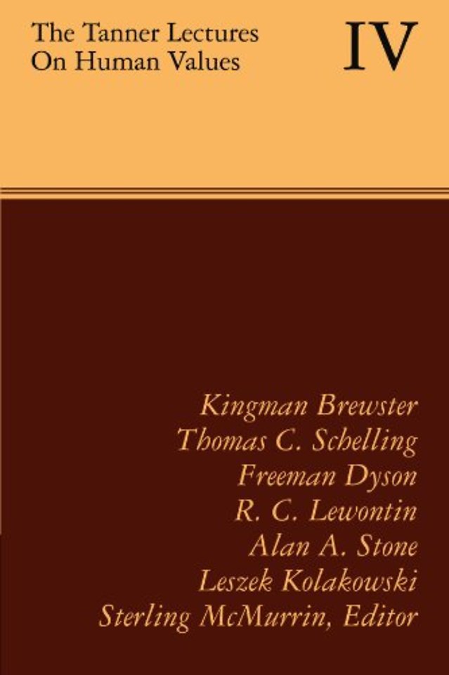 The Tanner Lectures on Human Values