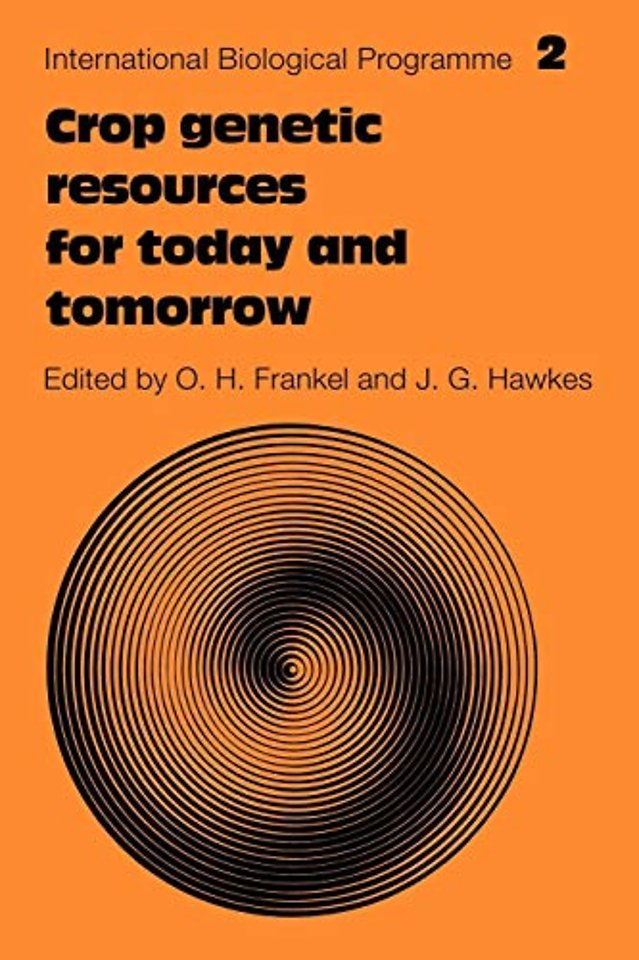 Crop Genetic Resources for Today and Tomorrow