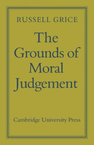 The Grounds of Moral Judgement