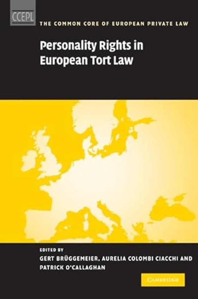 Personality Rights in European Tort Law