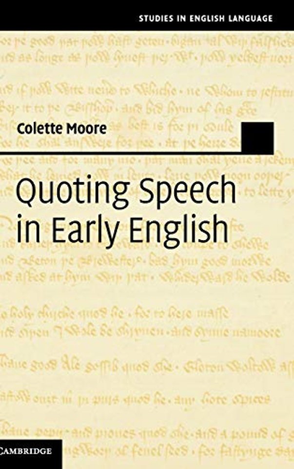 Quoting Speech in Early English