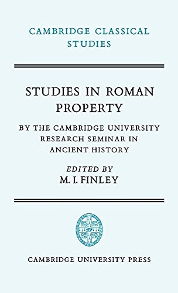 Studies in Roman Property