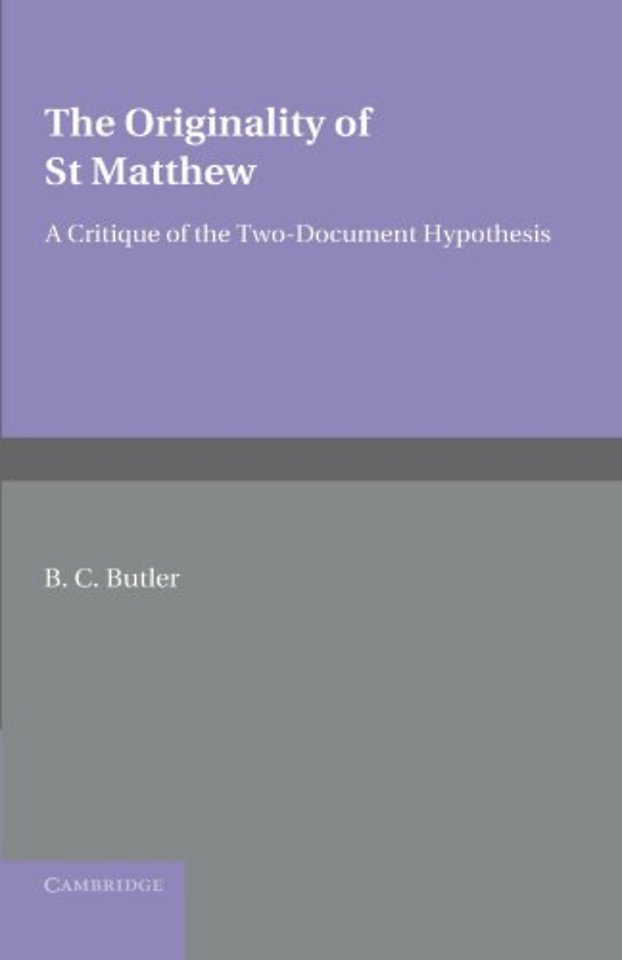 The Originality of St Matthew