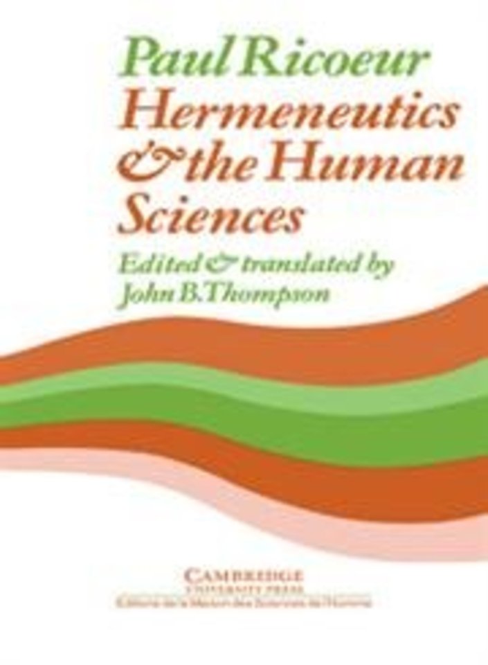 Hermeneutics and the Human Sciences