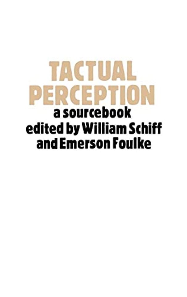 Tactual Perception