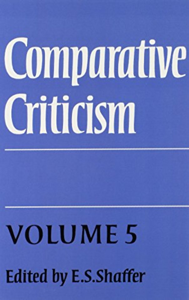 Comparative Criticism: Volume 5, Hermeneutic Criticism