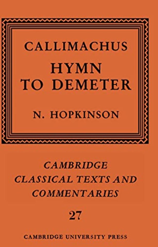 Callimachus: Hymn to Demeter