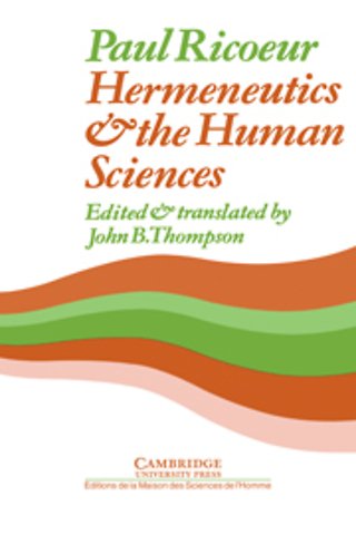 Hermeneutics and the Human Sciences
