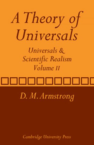 A Theory of Universals: Volume 2