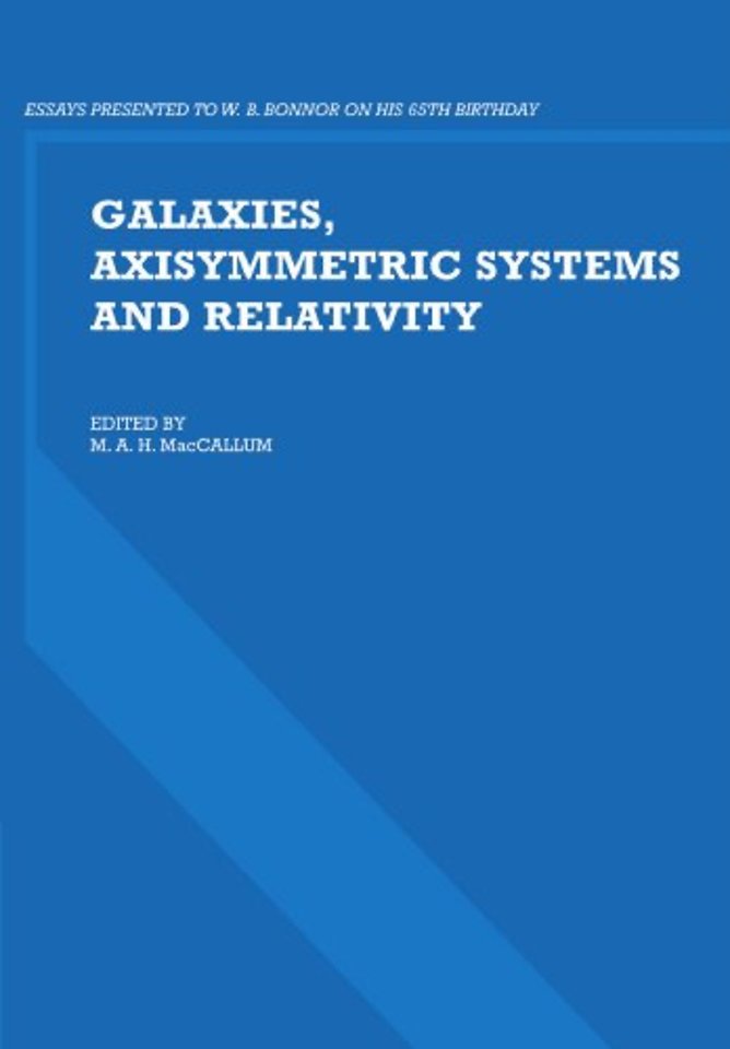Galaxies, Axisymmetric Systems and Relativity