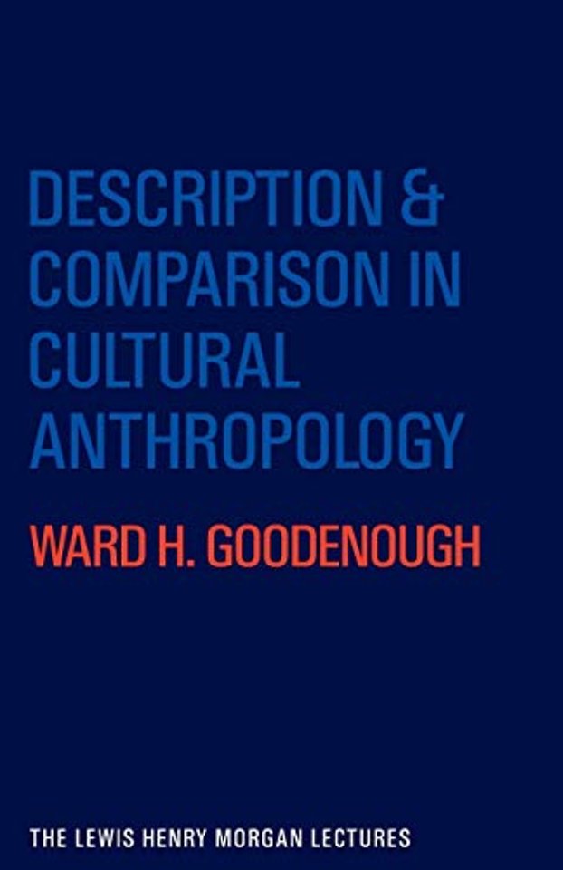 Description and Comparison in Cultural Anthropology