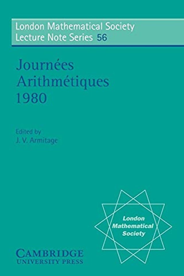 Journées Arithmétiques 1980