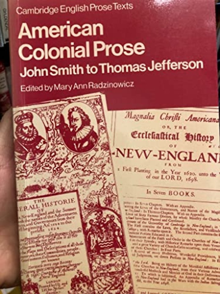 American Colonial Prose