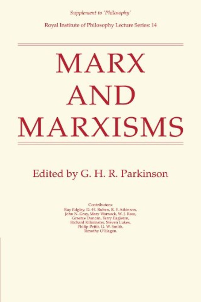 Marx and Marxisms