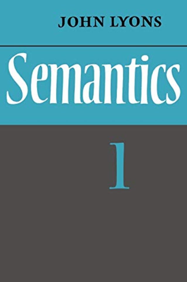 Semantics: Volume 1