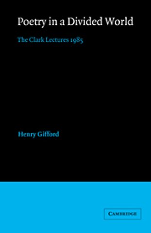 Poetry in a Divided World