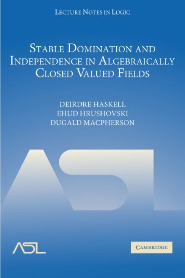 Stable Domination and Independence in Algebraically Closed Valued Fields
