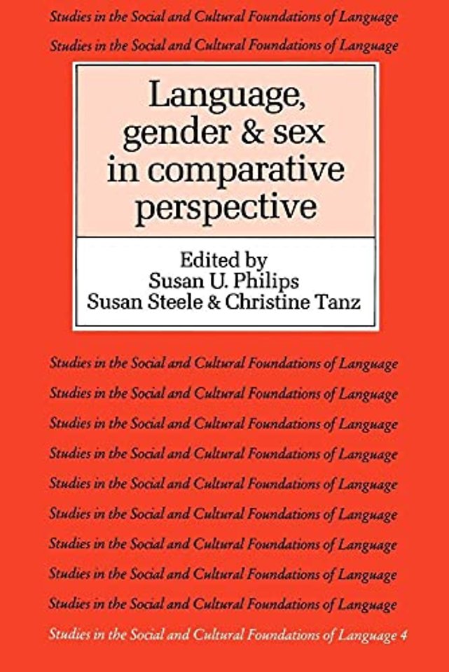 Language, Gender, and Sex in Comparative Perspective