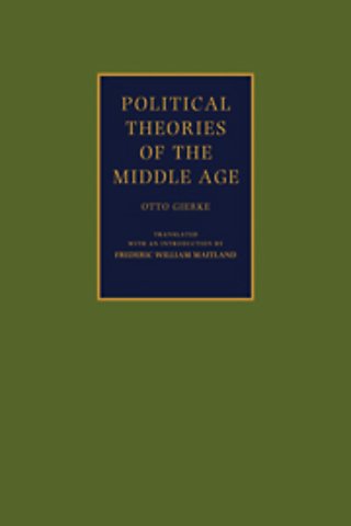 Political Theories of the Middle Age