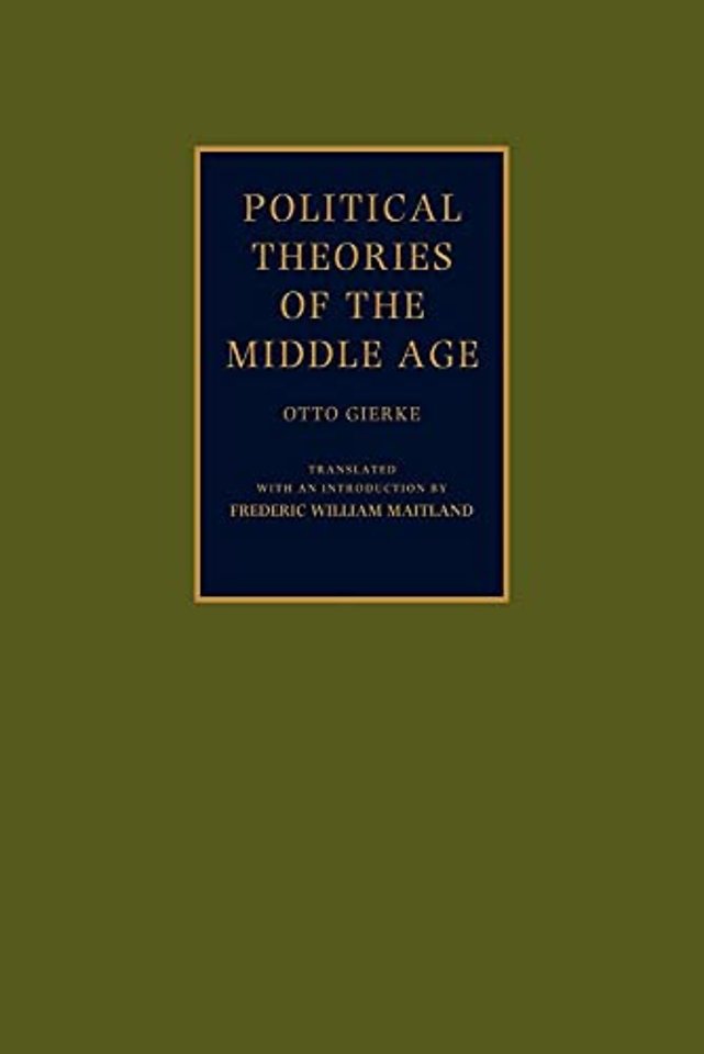 Political Theories of the Middle Age