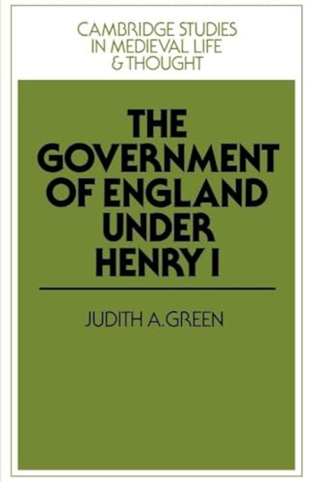 The Government of England under Henry I