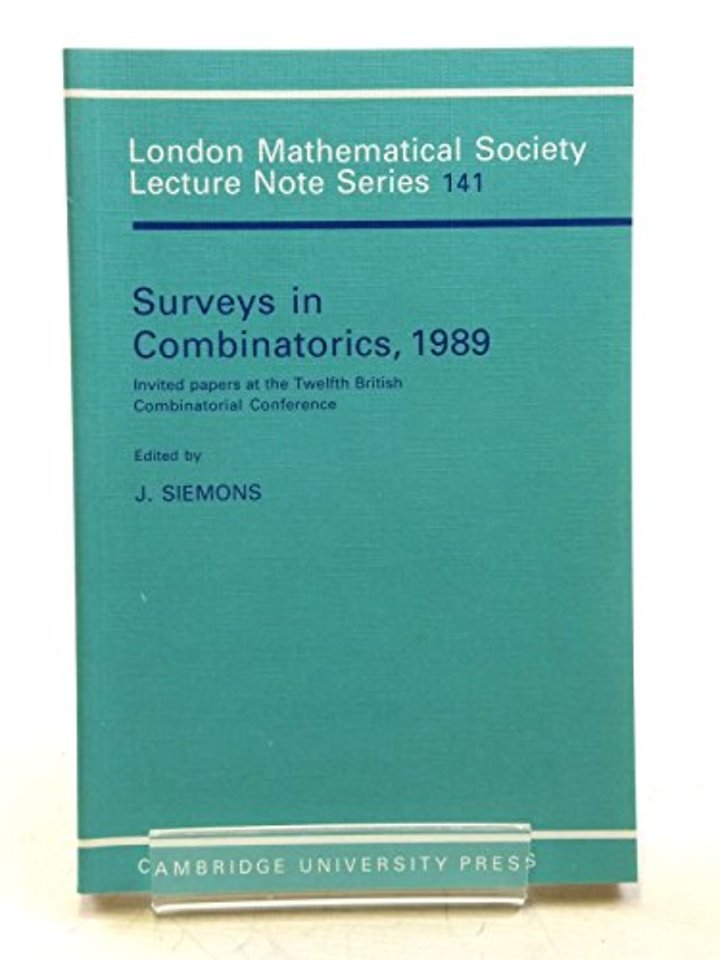 Surveys in Combinatorics, 1989