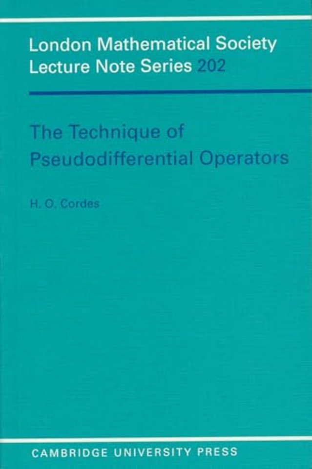 The Technique of Pseudodifferential Operators