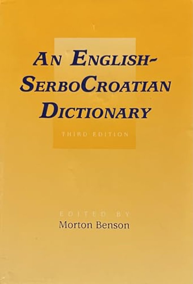 English-SerboCroatian Dictionary