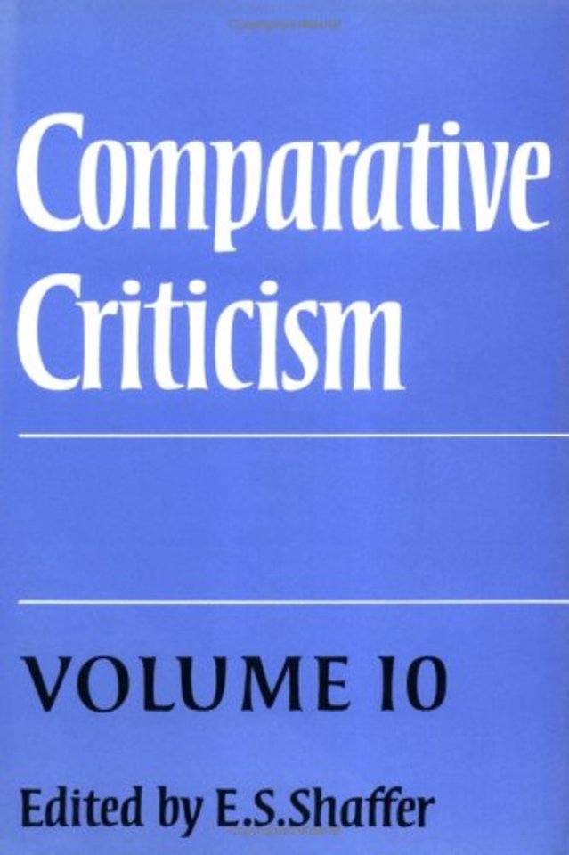 Comparative Criticism: Volume 10, Comedy, Irony, Parody