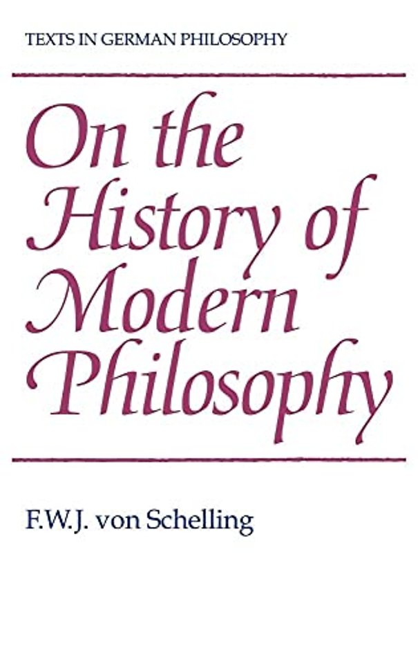 On the History of Modern Philosophy
