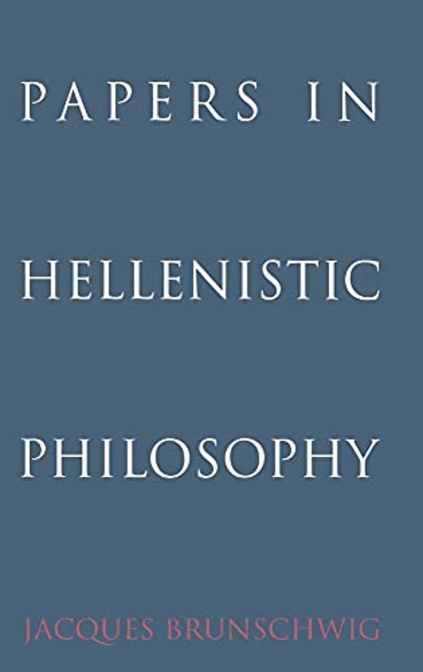 Papers in Hellenistic Philosophy