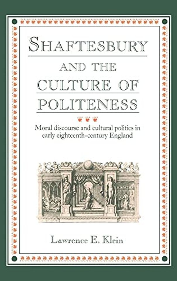 Shaftesbury and the Culture of Politeness