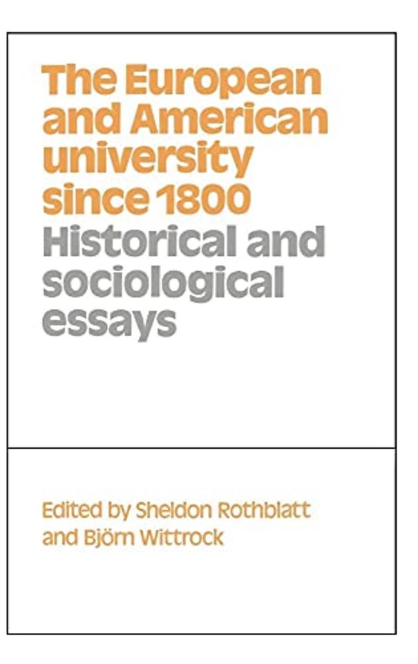 The European and American University since 1800