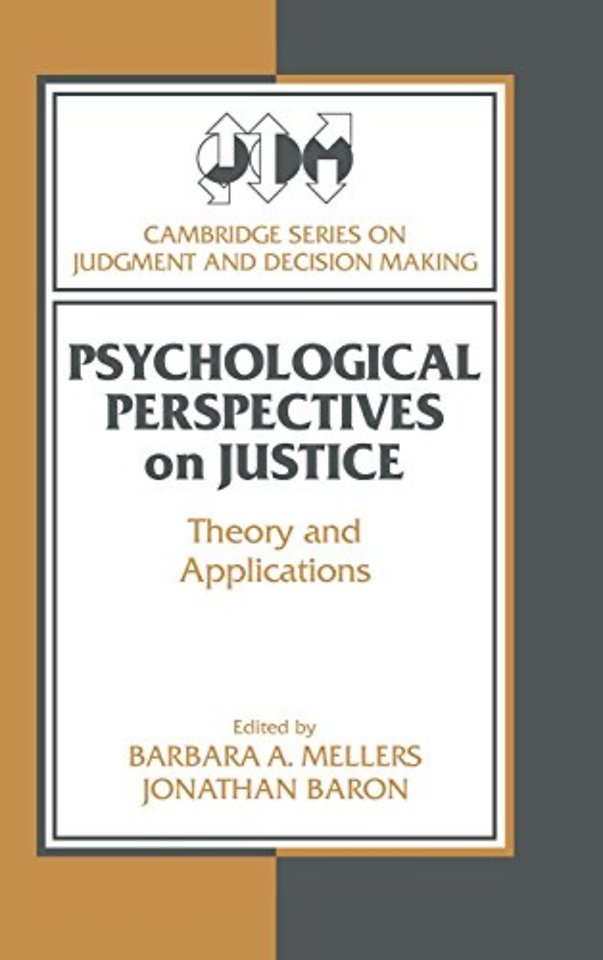 Psychological Perspectives on Justice