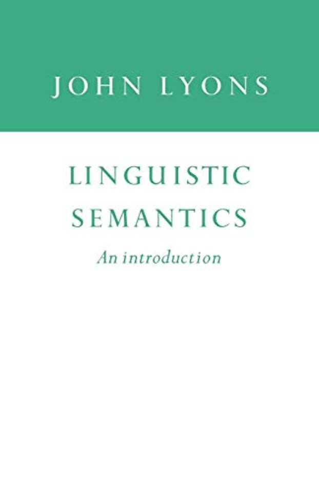 Linguistic Semantics