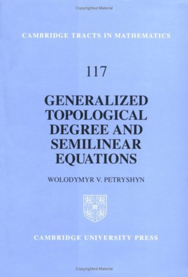 Generalized Topological Degree and Semilinear Equations