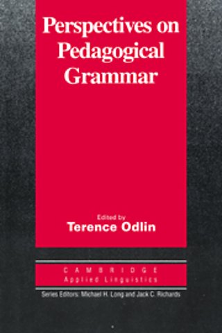 Perspectives on Pedagogical Grammar